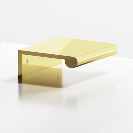 Colonial Bronze 700 Series 6in Center to Center Round Lip Edge Pull Polished Brass Finish 70063